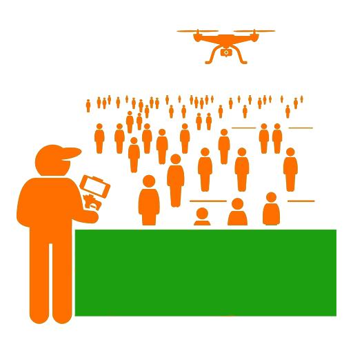 Drone Surveillance & Security Icon